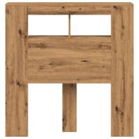 Hoofdeinde met LED 180x18,5x103,5 cm hout artisanaal eikenkleur - thumbnail