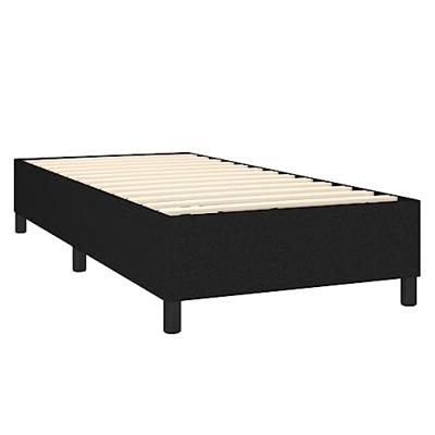 Bedframe zonder matras 100x200 cm stof zwart