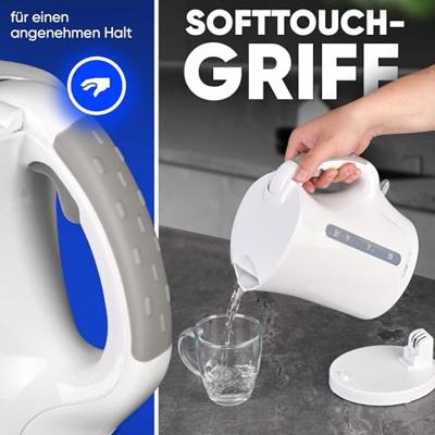 Clatronic WK 3819 W Waterkoker Snoerloos Aantal/Volume: 1.7 l Wit