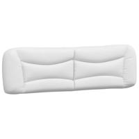 Hoofdbordkussen 180 cm kunstleer wit - thumbnail