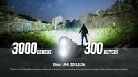 NiteCore EDC25 Zaklamp werkt op Li-ion oplaadbare batterij LED 3000 lm 55 h 104 g - thumbnail