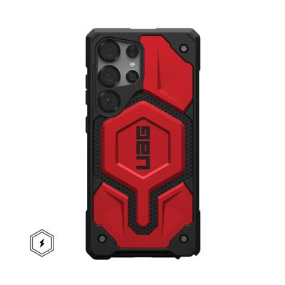 Urban Armor Gear Monarch Pro Outdoor telefoonhoes Samsung Galaxy S25 Ultra Rood Inductieve lading, Stootbestendig Urban Armor Gear Monarch Pro Outdoor telefoonhoes Samsung Galaxy S25 Ultra Rood Inductieve lading, Stootbestendig