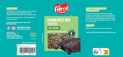 AIME Hoofdvoer Gammarus garnalen - Voor schildpadden - 1l