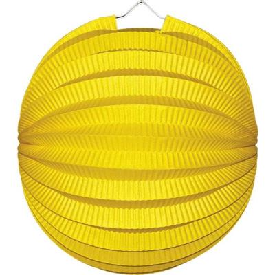 Papieren ballonlampion geel (23 cm)