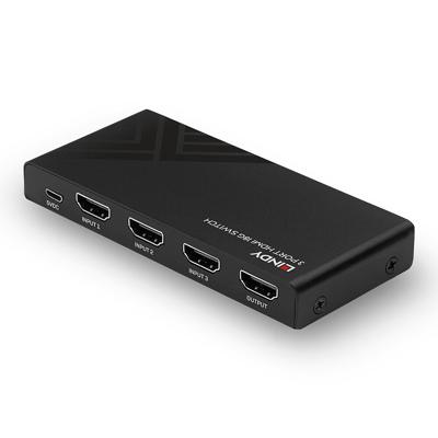 LINDY 3 Port HDMI 18G HDMI-switch 3 poorten 3840 x 2160 Pixel LINDY 3 Port HDMI 18G HDMI-switch 3 poorten 3840 x 2160 Pixel