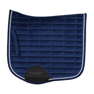 Pagony Work Velours zadeldek donkerblauw maat:vs cob