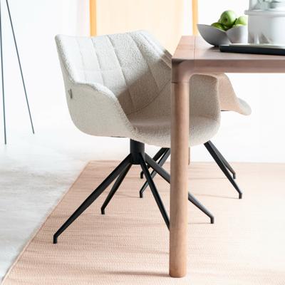 Zuiver Draaibare Eetkamerstoel 'Doulton' Bouclé