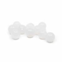 Edelsteen Losse Kralen Witte Jade - 10 stuks (8 mm) - thumbnail