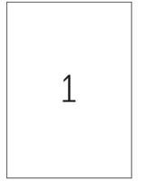 Etiket Office 210x297mm 100 stuks - thumbnail