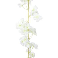VidaXL Kerstslingers met bloemen 6 st 180 cm wit - thumbnail
