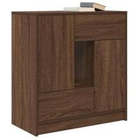 Dressoir met lades en deuren 70,5x34x74,5 cm bruin eiken - thumbnail