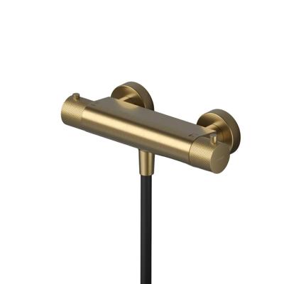 Thermostatische Douchemengkraan Hotbath Cobber X Geborsteld Messing PVD