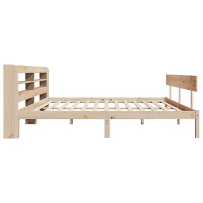Bedframe zonder matras massief grenenhout 200x200 cm