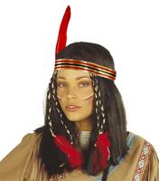 Indianen pruik Kimi - thumbnail