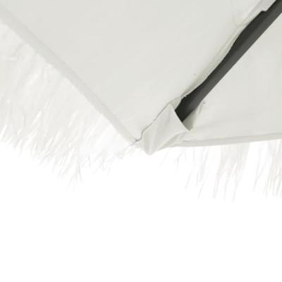 VidaXL Parasol met stalen paal 246x246x230 cm wit VidaXL Parasol met stalen paal 246x246x230 cm wit