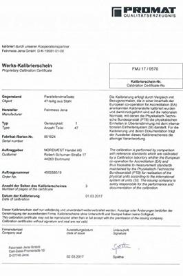 Promat/Tecwerk Paralleleindmatenset | tolerantieklasse 1 | 47 delig | staal - 4000851624