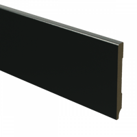 MDF Moderne plint 90x9 voorgelakt RAL9005 - lengte 240cm - thumbnail