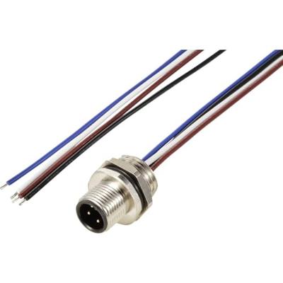TRU COMPONENTS TC-12833040 Sensor/actuator inbouwstekker M12 Aantal polen (sensoren): 4 Stekker, inbouw 0.5 m 1 stuk(s) TRU COMPONENTS TC-12833040 Sensor/actuator inbouwstekker M12 Aantal polen (sensoren): 4 Stekker, inbouw 0.5 m 1 stuk(s)