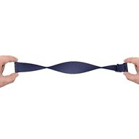 By Qubix - Elastische Solo Loop bandje - Donkerblauw - Compatible met Apple Watch 38mm / 40mm / 41mm / 42mm - Compatible Apple watch bandjes - thumbnail