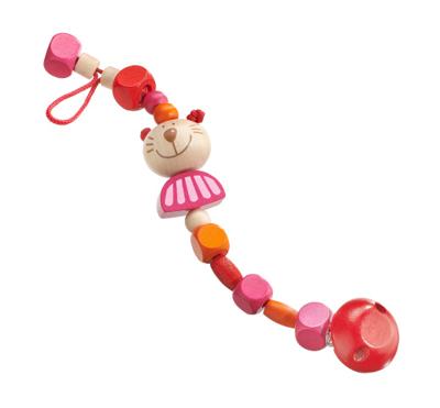 Selecta Spielzeug fopspeenketting Kitti meisjes 21 cm hout