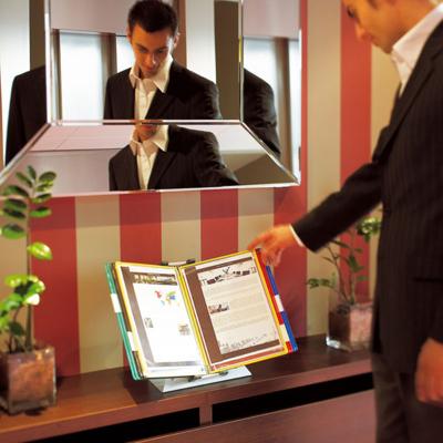 Zichtpanelensysteem bureau Tarifold metaal A4 met 30-tassen assorti