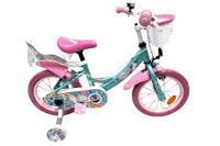Volare unicorn kinderfiets - meisjes - 14 inch - groen - twee handremmen - thumbnail