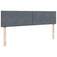Ottoman bed met matrassen en LED's 200x200cm fluweel - thumbnail