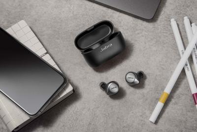 Jabra Elite 75T True Wireless-koptelefoon met spraakbediening - zwart