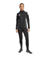 adidas Tiro 25 Competition Trainingsjack Dames Zwart Grijs Wit - thumbnail