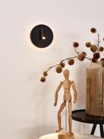 Lucide BENTJER - Bedlamp / Wandlamp - Ø 14 cm - LED - 3000K - Zwart - thumbnail