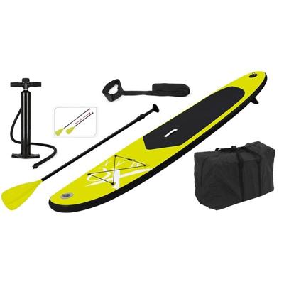 XQ Max stand up paddleboard opblaasbaar 285 cm lime en zwart