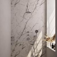 Brauer Chrome Edition Thermostatische Regendoucheset Inbouw - Hoofddouche 20 cm - Gebogen Wandarm - Handdouche 3 Standen - Doucheslang - Wandaansluitbocht - Chroom - thumbnail