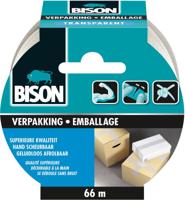 Bison Verpakkingstape Transparent | Rol | 66 m x 50 mm - 6311843 - thumbnail