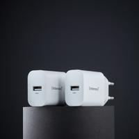 Intenso W5A white double pack USB-C-adapter 5 W USB-A Wit Thuis - thumbnail