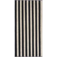 Cawö Cawö Bold 6277 zwart/beige Douchlaken 70x140 - thumbnail