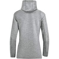 JAKO 6729D Sweater Met Kap Premium Basics Dames - Lichtgrijs Gemeleerd - 36 - thumbnail
