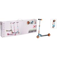 XQ Max step inklapbaar met voetrem blauw en oranje - thumbnail