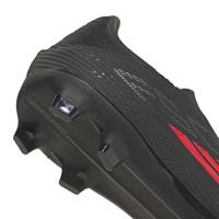 adidas F50 League Veterloze Gras / Kunstgras Voetbalschoenen (MG) Zwart Rood Donkergrijs - thumbnail