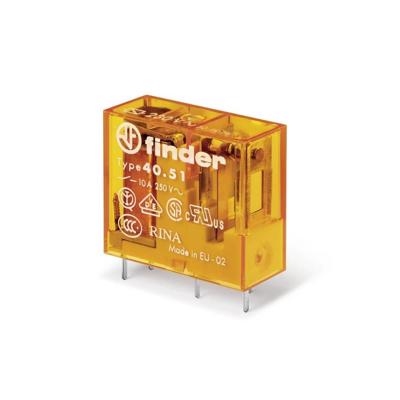 Finder 40.51.8.024.5000 Printrelais 24 V/AC 10 A 1x wisselcontact 1 stuk(s) Finder 40.51.8.024.5000 Printrelais 24 V/AC 10 A 1x wisselcontact 1 stuk(s)