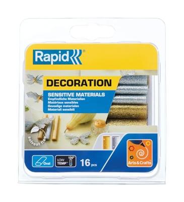 Rapid ovale lijmpatronen voor gevoelige materialen, glitter gekleurd - 40108463 - 40108463 Rapid ovale lijmpatronen voor gevoelige materialen, glitter gekleurd - 40108463 - 40108463