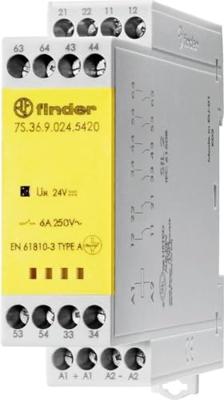 Finder 7S.36.9.024.5420 Relais Schakelstroom (max.): 6 A 2x NC, 4x NO 1 stuk(s)