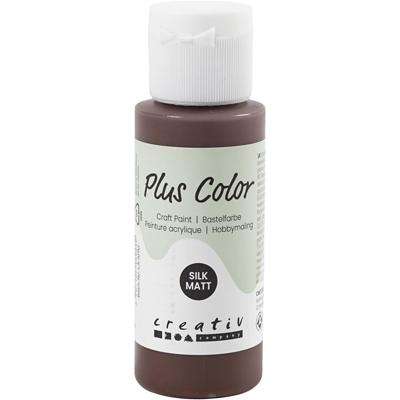 Plus Color acrylverf, chocolate, 60 ml/ 1 fles