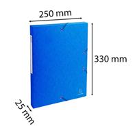 Exacompta elastobox Exabox blauw, rug van 2,5 cm - thumbnail