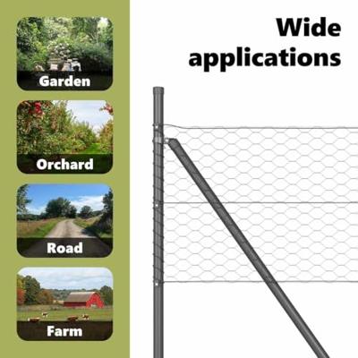 VidaXL Afrasteringspaal grijs 25 x 0,4 m (36 mm gaas) staal en pvc