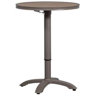Woood Jeppe verstelbare bartafel Ø70 cm Bruin/Grijs