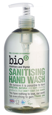 Bio-D Handzeep vloeibaar rozemarijn & tijm (500 ml)
