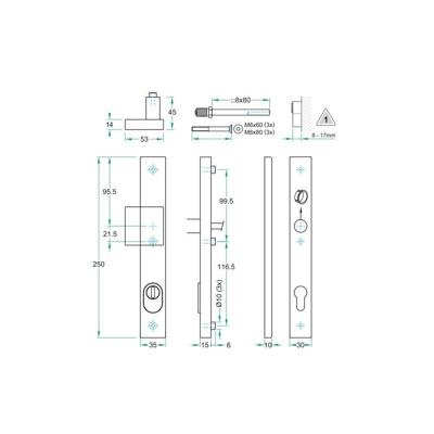 Knop/kruk paar PRIO rechth. SKG*** rvs mat PC92 LS