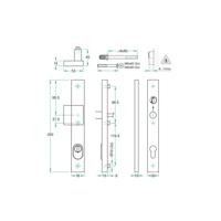 Knop/kruk paar PRIO rechth. SKG*** rvs mat PC92 LS - thumbnail