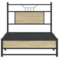 Bedframe zonder matras hout sonoma eikenkleurig 75x190 cm - thumbnail