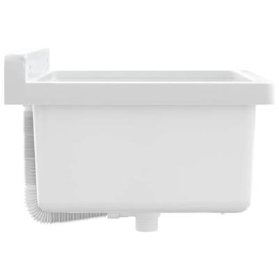 VidaXL Wasbak wandgemonteerd 40x40x24 cm hars wit
